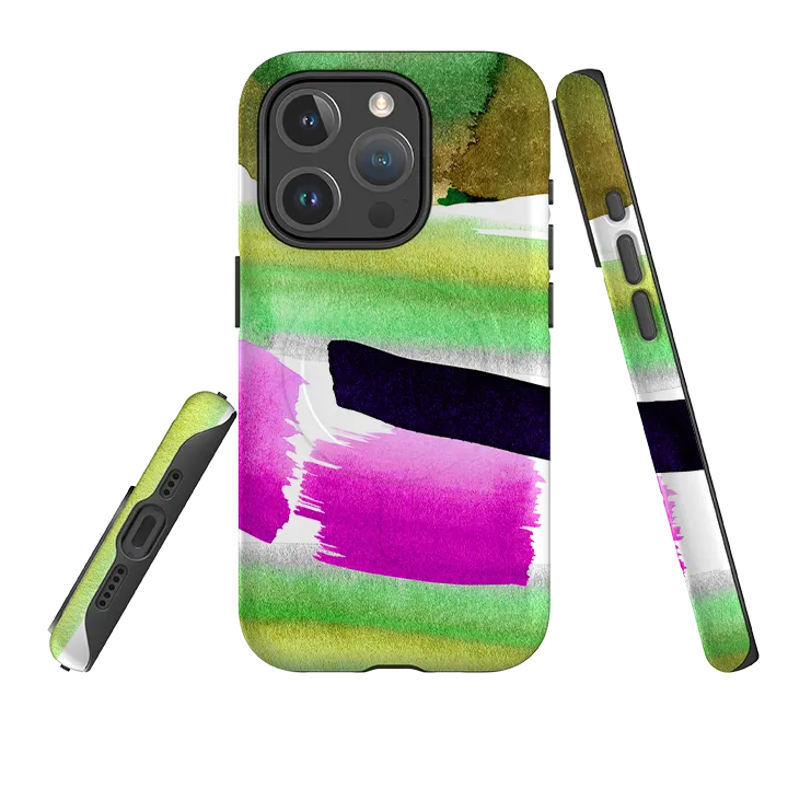 Polished Texture Finish iPhone MagSafe Tough Case -  Garden Painting By Kitty Joseph