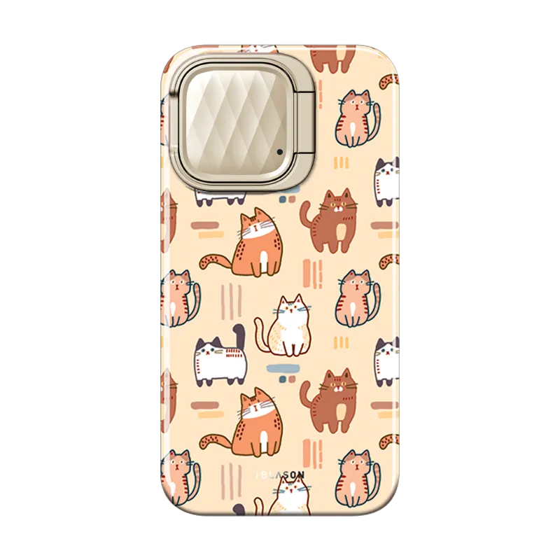 iPhone 15 Pro Max Cosmo Mag Case - Cats Stylish Finish Texture