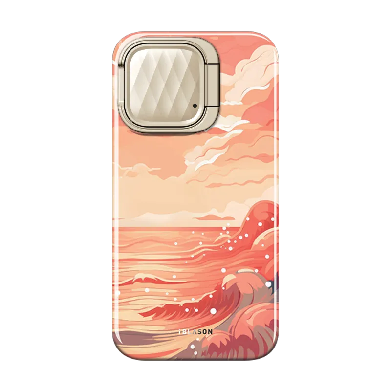 iPhone 15 Pro Max Cosmo Mag Case - Ocean Sunset Gift Choice Gloss Layer Finish