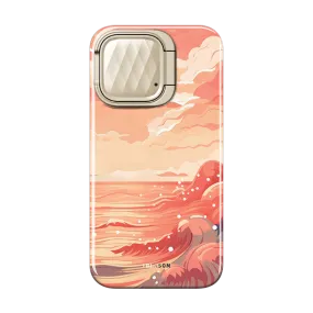 iPhone 15 Pro Max Cosmo Mag Case - Ocean Sunset Gift Choice Gloss Layer Finish