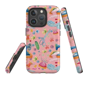 Color Gradient Clean Texture iPhone MagSafe Tough Case - Sewing Pattern I
