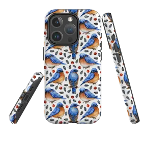 iPhone MagSafe Tough Case -  Bluebirds II Ergonomic Feel