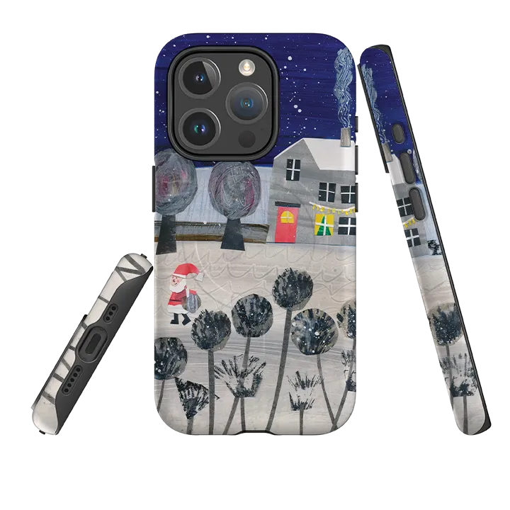 Comfort Edge Layer Colorful option iPhone MagSafe Tough Case - Santa By Tracey English