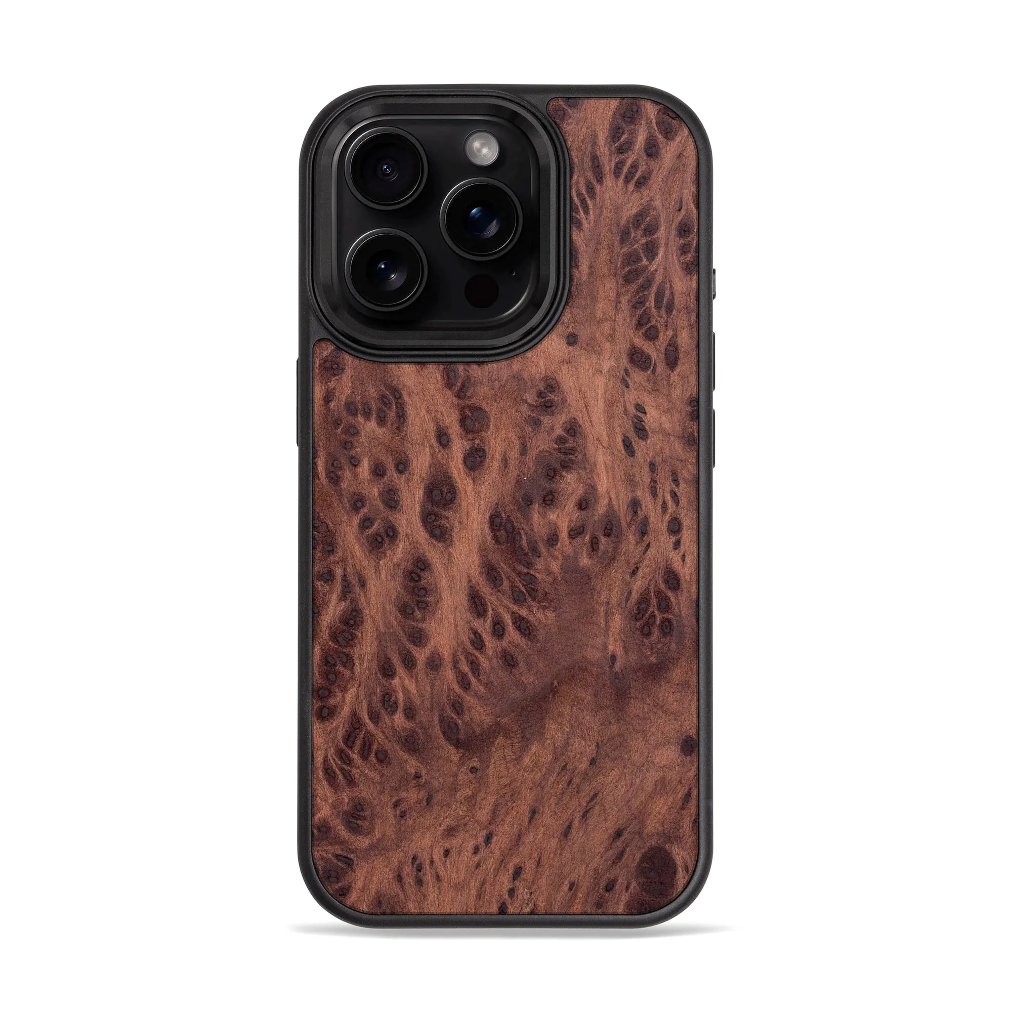 iPhone 15 Pro Slim Wood Case Elegant Surface Texture