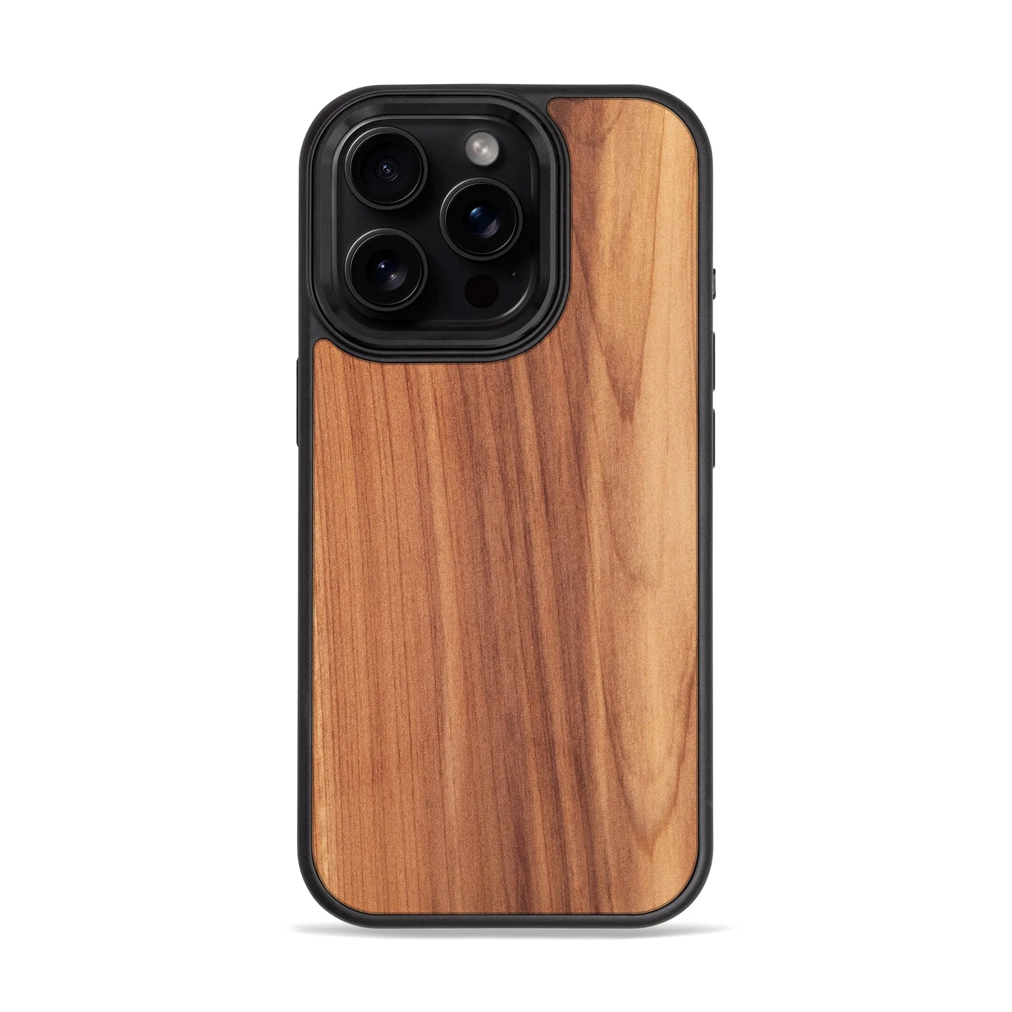 iPhone 15 Pro Slim Wood Case Matte Texture Layer