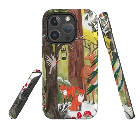 iPhone MagSafe Tough Case -  Winter Wonderland By Caroline Bonne Muller Gloss Finish Design Rugged Frame Design