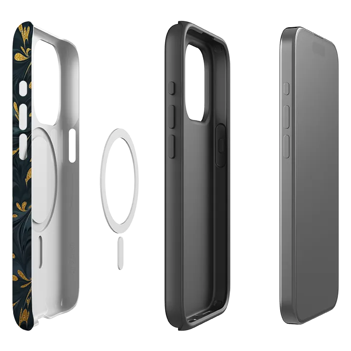 iPhone MagSafe Tough Case - Stormy Leaves Hybrid Material