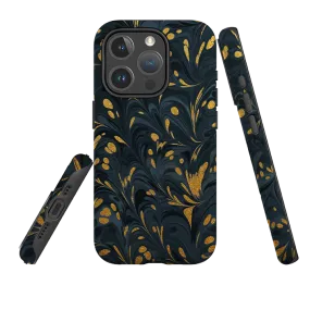 Modern Layer Non Slip iPhone MagSafe Tough Case - Stormy Leaves