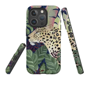 Matte Feel Perfect Fit iPhone MagSafe Tough Case - Leopards in Leaves By Bex Parkin