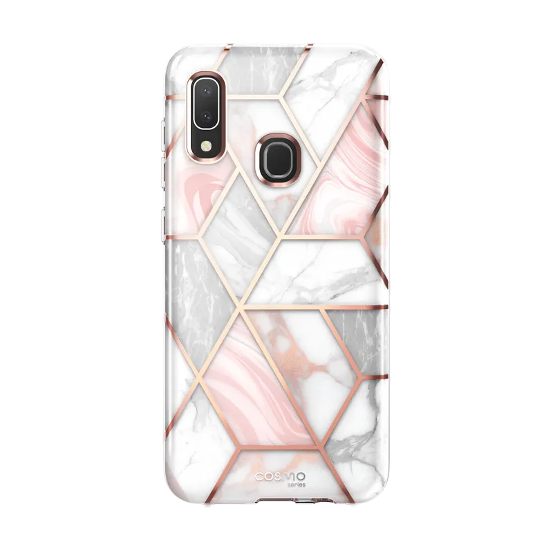 Smooth Touch Pocket Ready Galaxy A20 | A30 Cosmo Case - Marble Pink