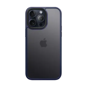 Sleek Detail iPhone 15 Pro Max 6.7 inch Unicorn Beetle Style Slim Clear Case-Blue