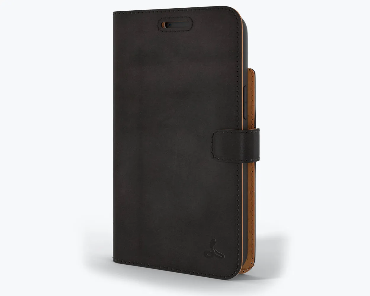 Apple iPhone 13 Pro - Vintage Leather Wallet Phone Case Minimal Texture