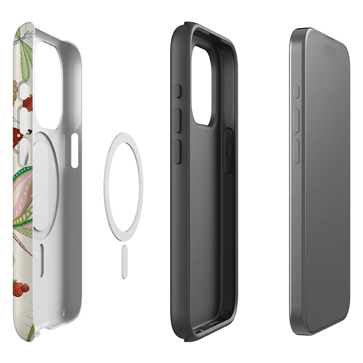 iPhone MagSafe Tough Case -  Insects Pattern By Maja Lindberg Protective Texture Finish Heat resistant