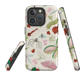 Hybrid Protection iPhone MagSafe Tough Case -  Insects Pattern By Maja Lindberg
