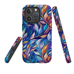 iPhone MagSafe Tough Case - Hampton Leaves Strong Surface Strong Outline