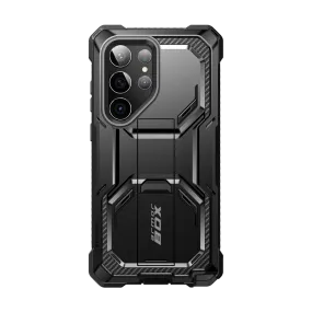 Rugged Texture Design Galaxy S23 Ultra Armorbox Case - Black