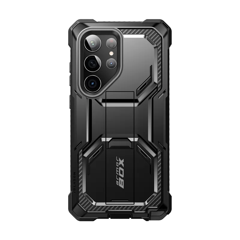 Rugged Texture Design Galaxy S23 Ultra Armorbox Case - Black