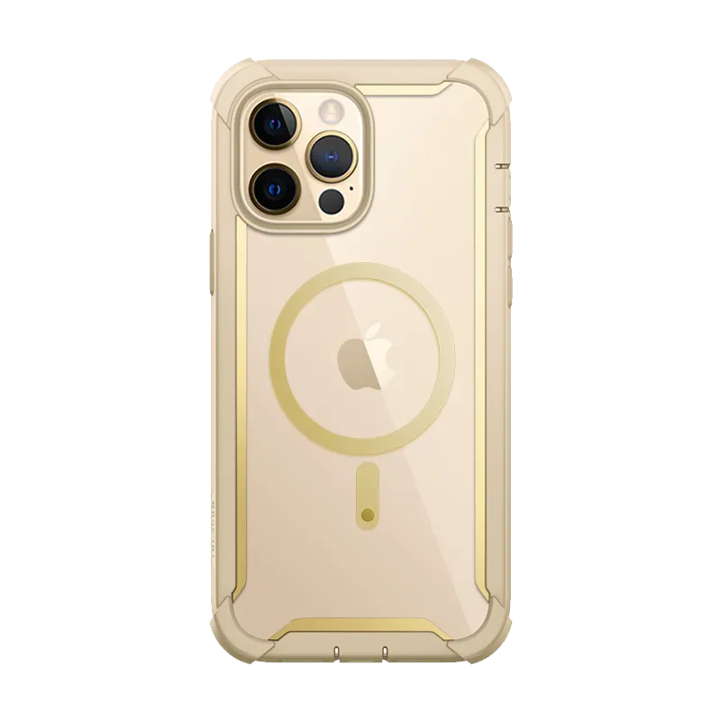 Light Finish iPhone 14 Pro Max Ares Mag Case - Gold