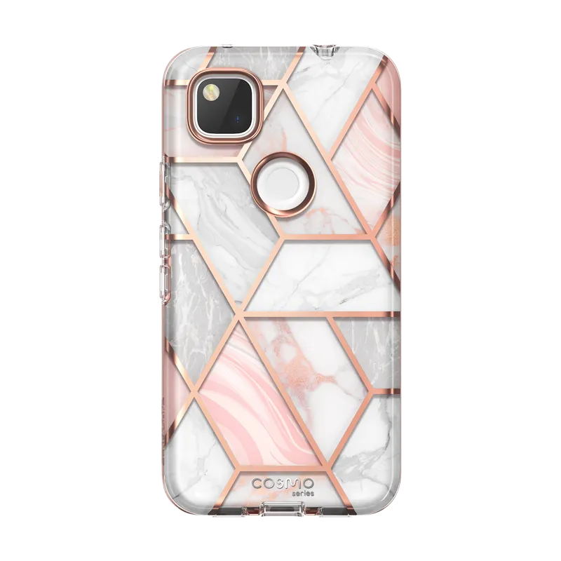 Stylish Layer Texture GooglePixel 4A Cosmo Case-Marble Pink