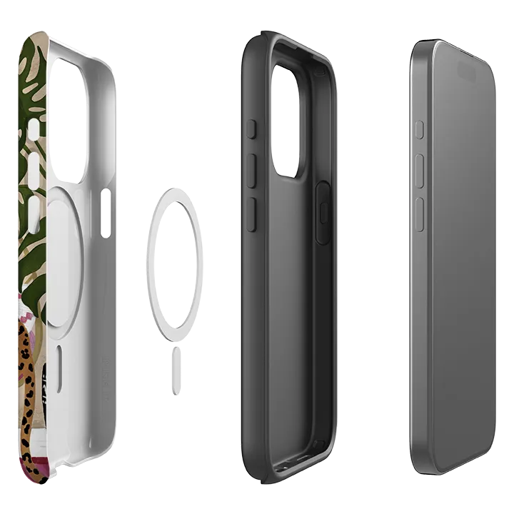 iPhone MagSafe Tough Case - Boho Leopard Cream By Bex Parkin Protective Detail