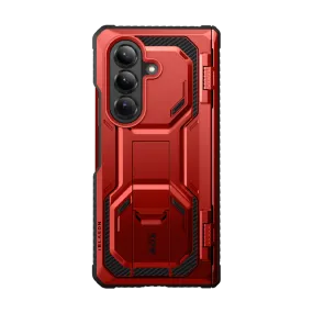 Galaxy Z Fold7 Armorbox Rugged Phone Case - Metallic Red Professional Look Comfort Texture Finish