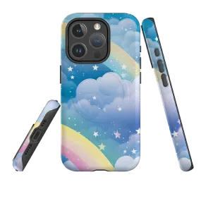 iPhone MagSafe Tough Case - Distant Rainbow Smooth Pattern Design Matte Pattern Layer