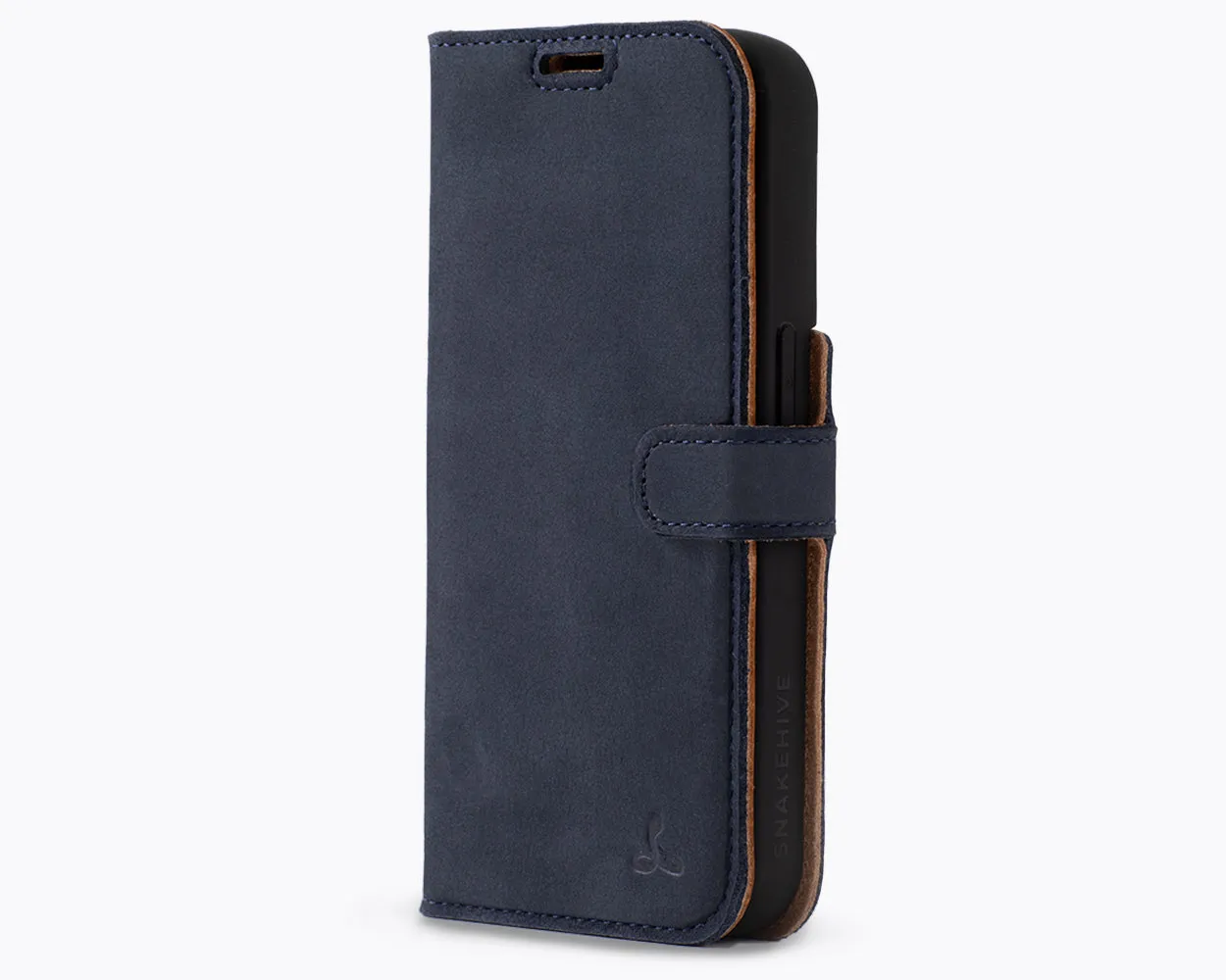 Durable Detail Apple iPhone 15 Pro - Vintage Leather Wallet Phone Case
