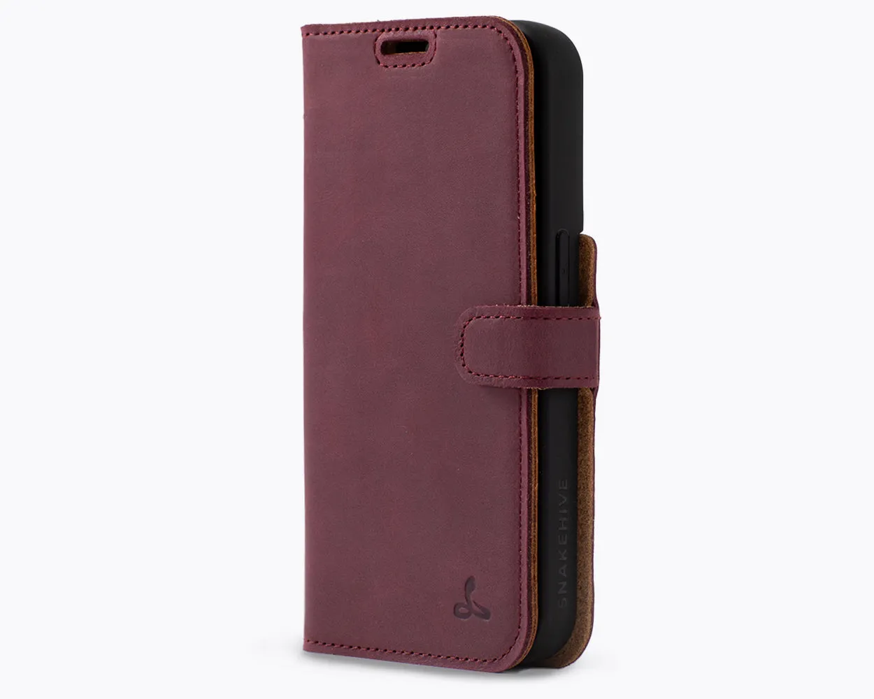 Durable Build Quality Apple iPhone 15 Pro - Vintage Leather Wallet Phone Case