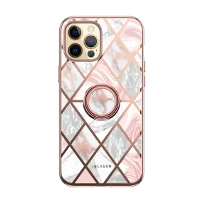 iPhone 13 Pro Cosmo Snap Case - Marble Pink Compact Texture Slim Look