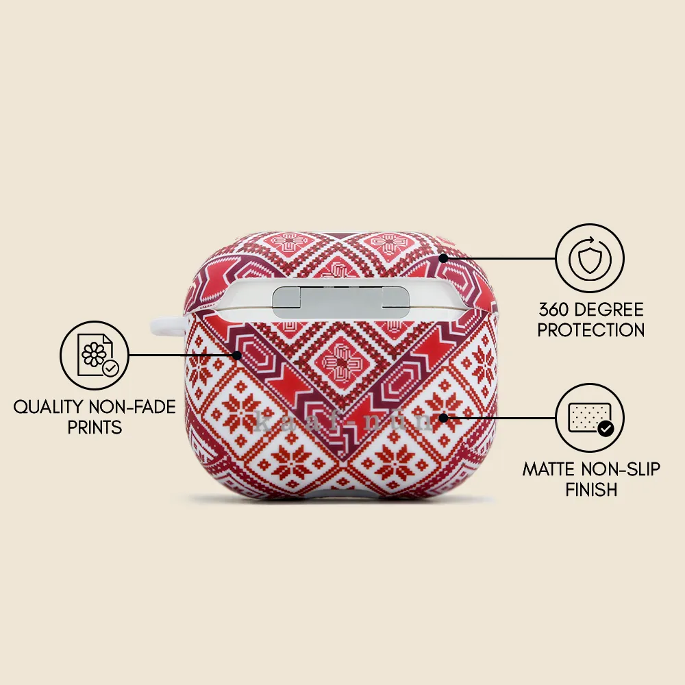 Long Lasting Tatreez Airpods Case Cover