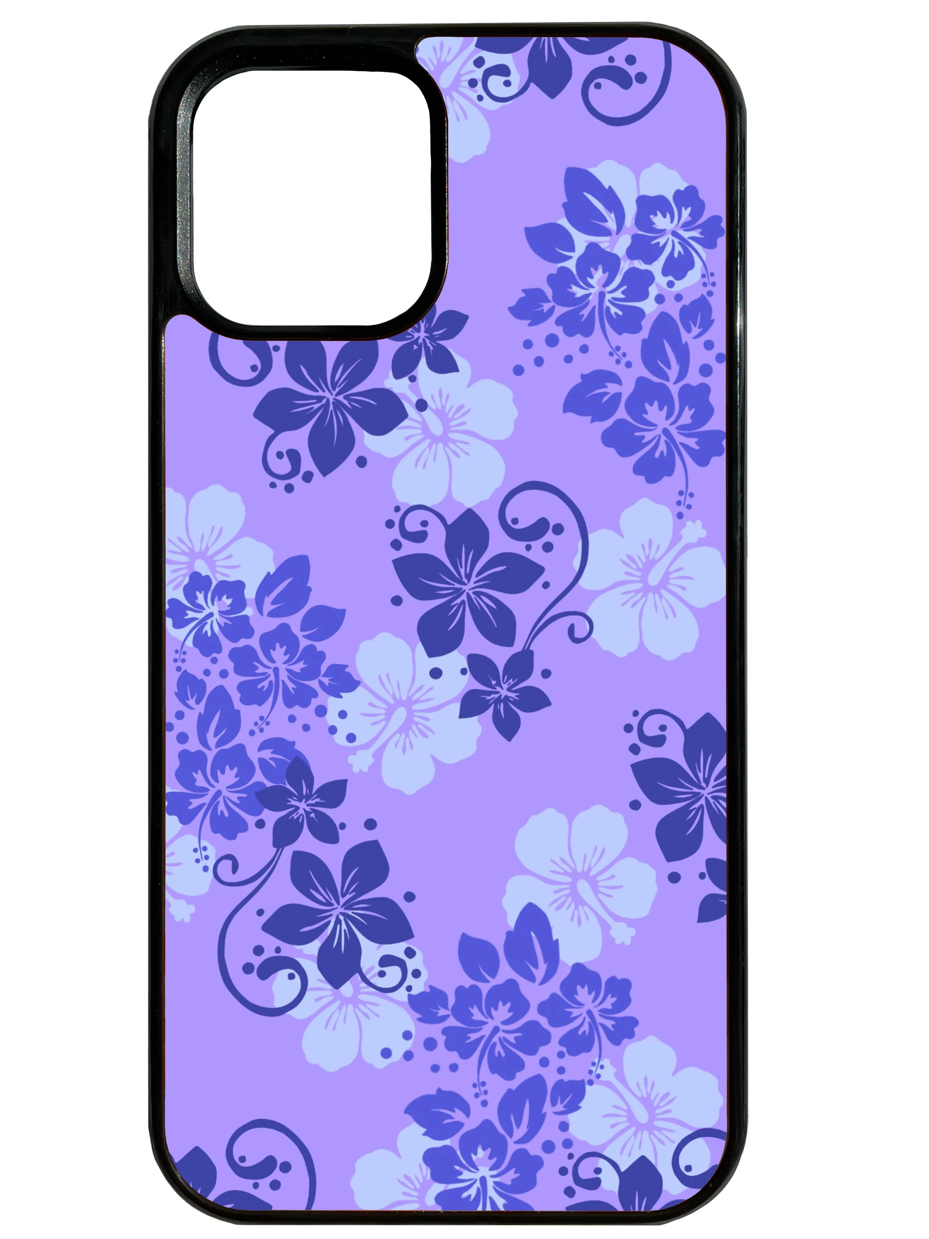Soft touch finish Hibiscus in Purple Phone Case