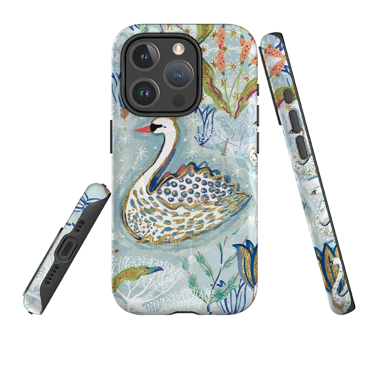 iPhone MagSafe Tough Case - Seven Swans I By Emma Frances Grant Vivid Surface Detail Protective Form