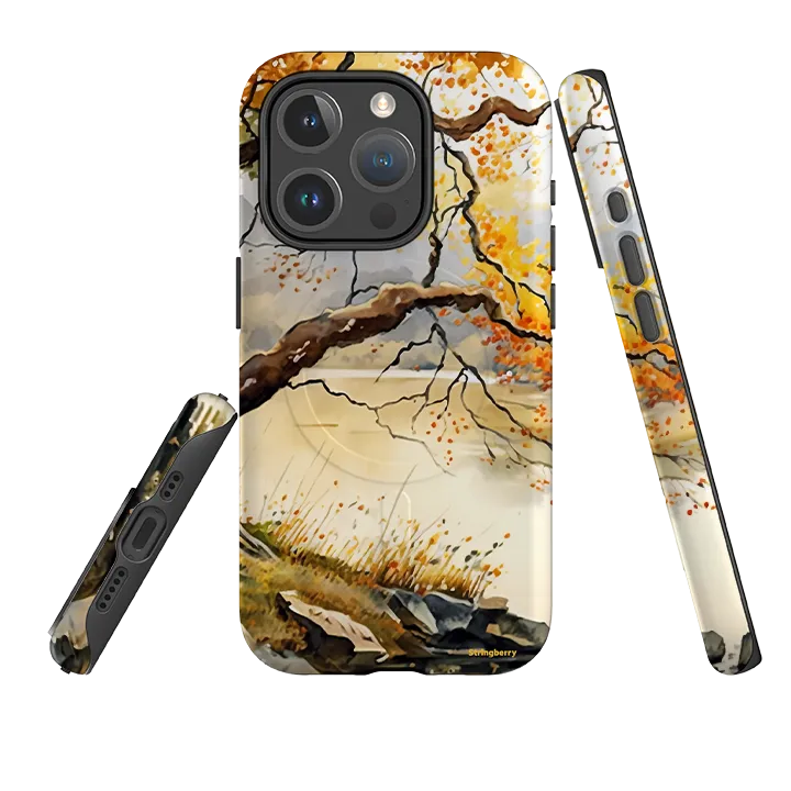 Trendy Aesthetic Shock Proof iPhone MagSafe Tough Case - Waters Edge