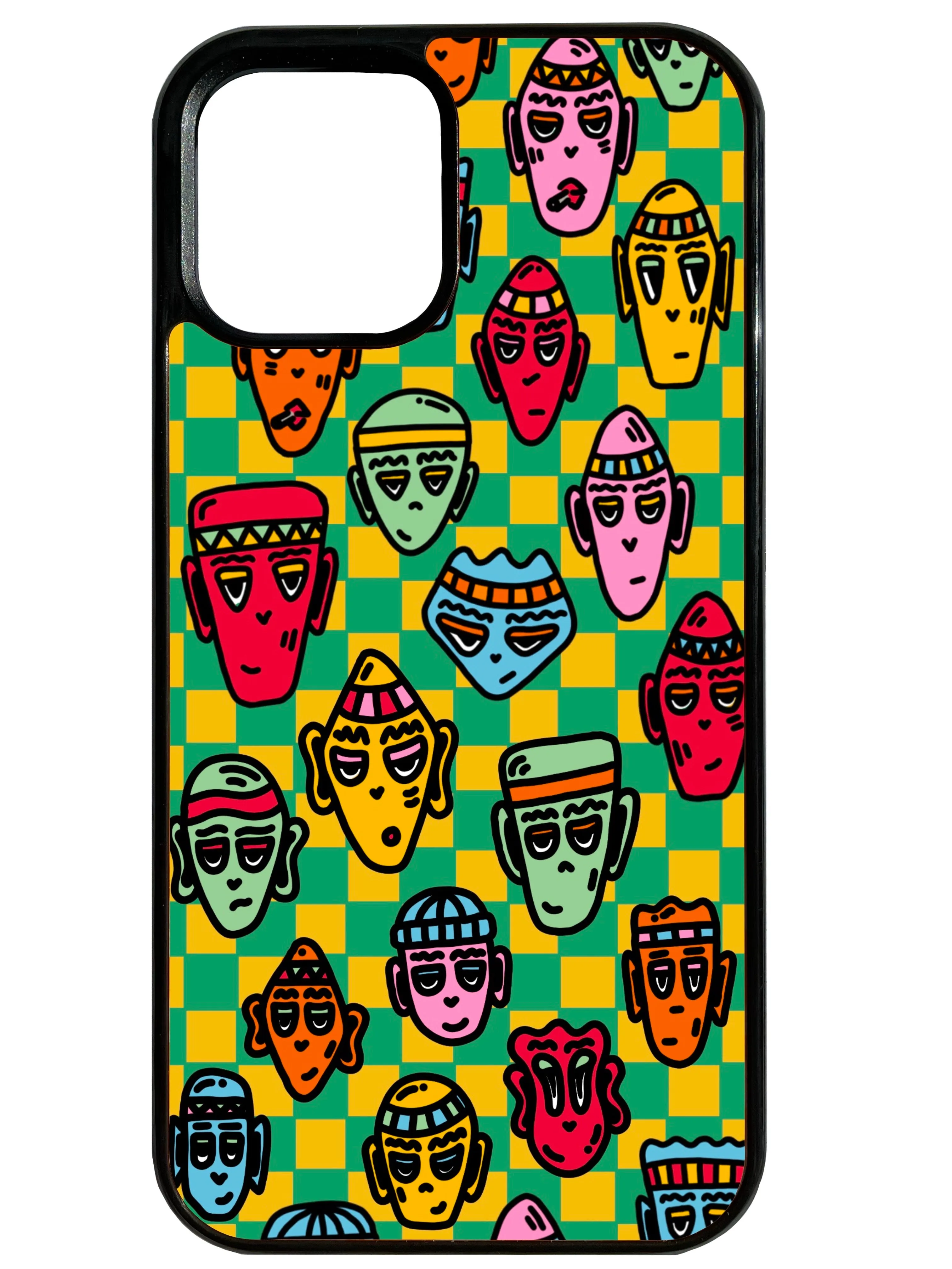Shapers in Green and Yellow Phone Case Vivid Pattern
