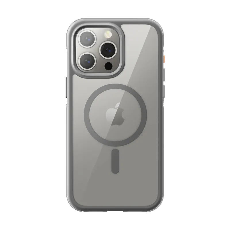 iPhone 15 Pro Max 6.7 inch Unicorn Beetle AIR MAG with Screen Protector Clear Case-Gray Stylish Finish Glossy Finish Look