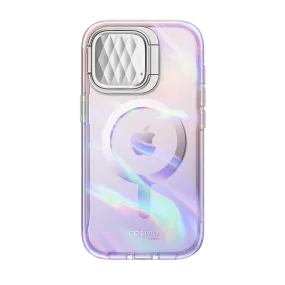 Gloss Finish iPhone 15 Pro Max Cosmo Mag Case - Pink Laser