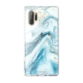 Galaxy Note10 Cosmo Case - Marble Blue Polished Look
