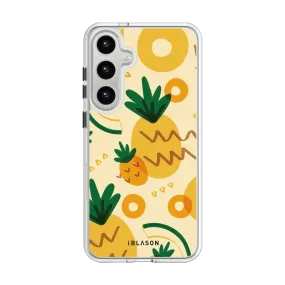 Elegant Detail Minimal Form Galaxy S23 Plus Halo MagSafe Cute Phone Case - Pineapple