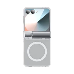 Protective Structure Metal Texture Galaxy Z Flip7 Cosmo Case- Clear