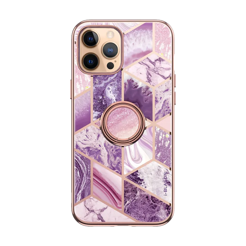 Modern Style iPhone 12 Pro Cosmo Snap Case - Marble Purple