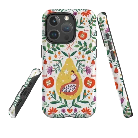 Premium Build Matte Pattern iPhone MagSafe Tough Case - Festive Fruits By Ali Brookes
