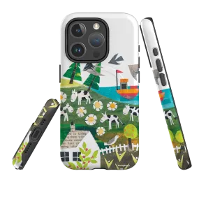 Travel Essential Pocket Friendly iPhone MagSafe Tough Case - Countryscape VII By Tracey English