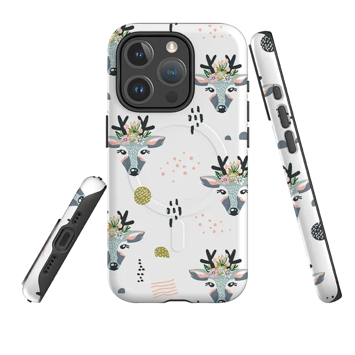 Modern Build Texture iPhone MagSafe Tough Case -  Boho Xmas