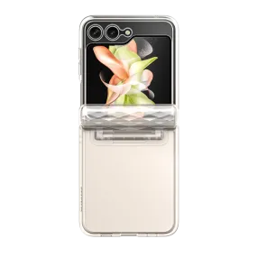 Glossy Pattern Non slip grip Galaxy Z Flip5 Halo - Clear