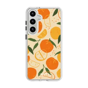 Soft Look Texture Galaxy S24 Plus Halo MagSafe Cute Phone Case - Oranges & Lemons