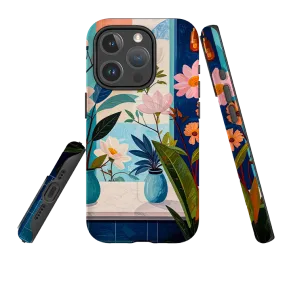 iPhone MagSafe Tough Case - Eaton Floral Soft Layer Grip Texture