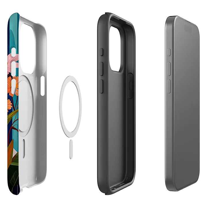 iPhone MagSafe Tough Case - Eaton Floral Custom Fit Slim Look