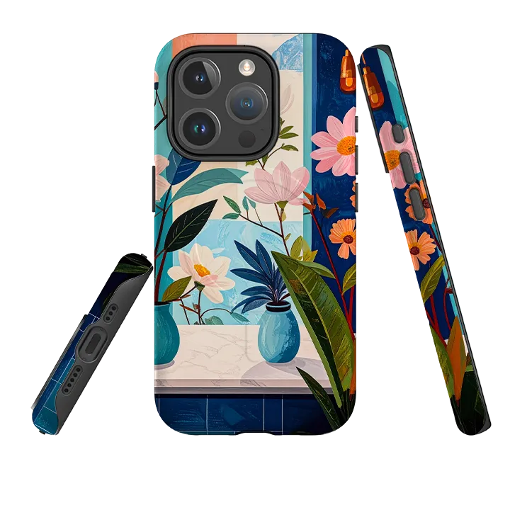 Minimal Build Texture Shock Surface Layer iPhone MagSafe Tough Case - Eaton Floral