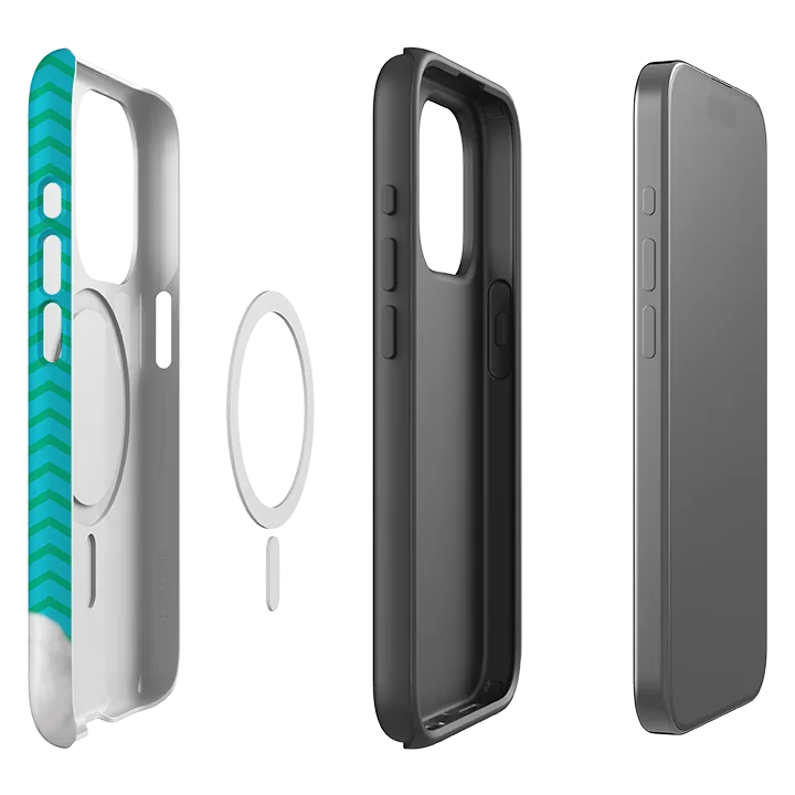 Modern Texture Stylish Layer Texture iPhone MagSafe Tough Case -  Tequila By Clare Jordan