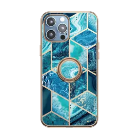 Minimal Surface Stylish frame iPhone 12 Pro Max Cosmo Snap Case - Ocean Blue